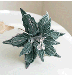 Flores de Pascua artificiales de 11" para bodas y eventos - Dark champán