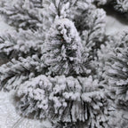 Ramas de pino artificiales de 29" x 29" para decoración de interiores - Blanco Wreath (45cm)