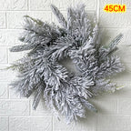 Ramas de pino artificiales de 29" x 29" para decoración de interiores - Blanco Garland (8.85 ft)