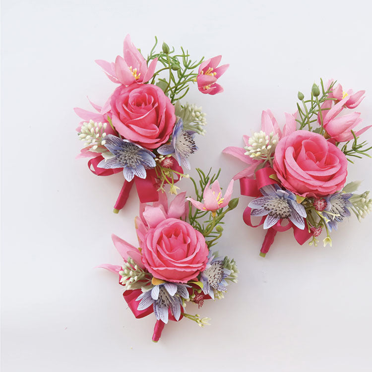 Rosas artificiales de 6" x 5" para bodas y eventos - B/boutonniere
