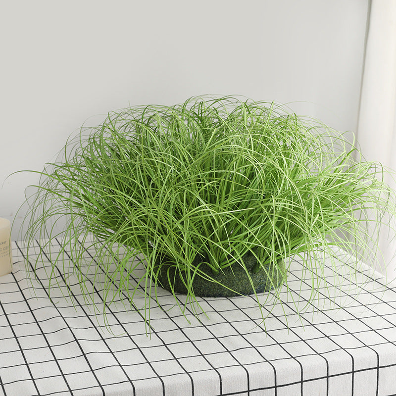 Césped ornamental artificial de 16" 10 piezas para decoración de otoño - Light verde
