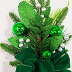 Ramas de pino artificiales de 11" x 27" para jardín, balcón y terraza - With lights