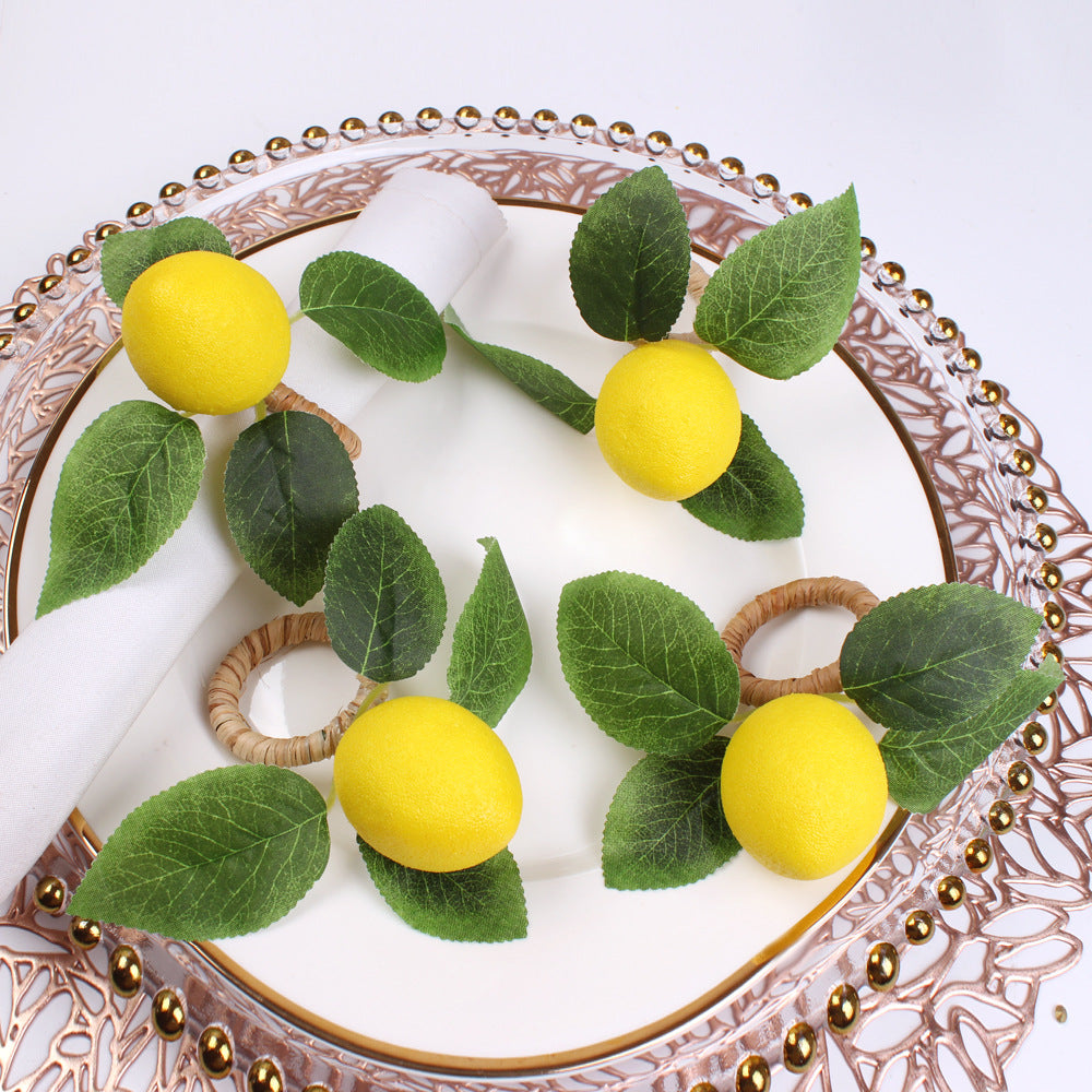 Flores artificiales de 2" x 2" 6 piezas para bodas y eventos - Amarillo