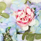 Eucalipto artificial de 17" x 17" para decoración de interiores
