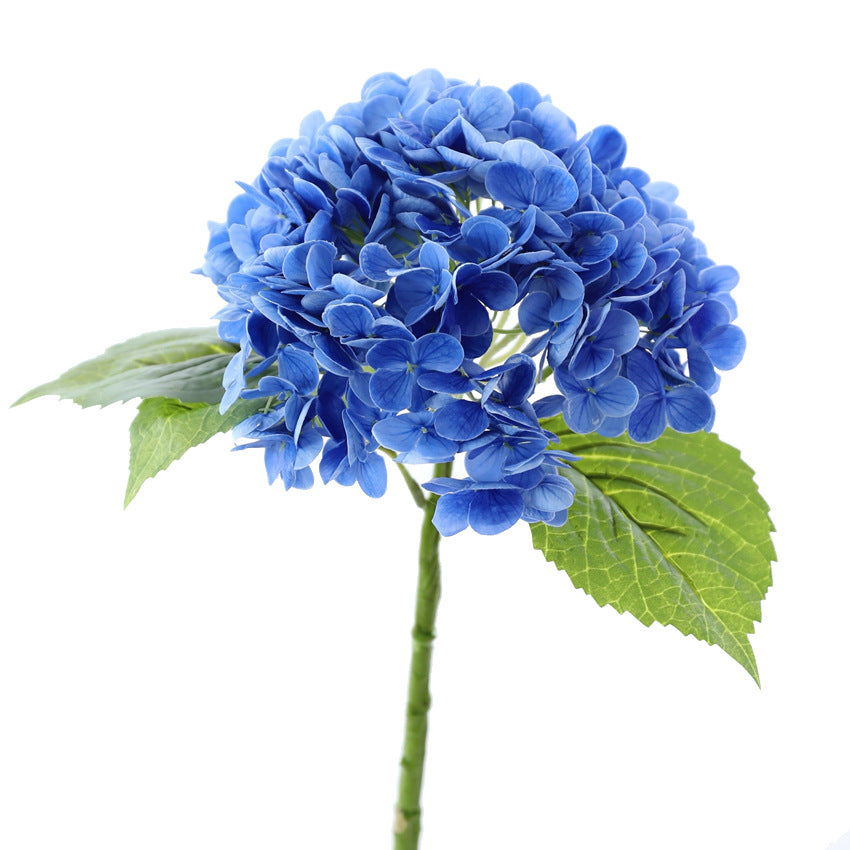 Hortensias artificiales con tacto real de 19" para bodas y eventos - Coffee