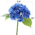 Hortensias artificiales con tacto real de 19" para bodas y eventos - Amarillo