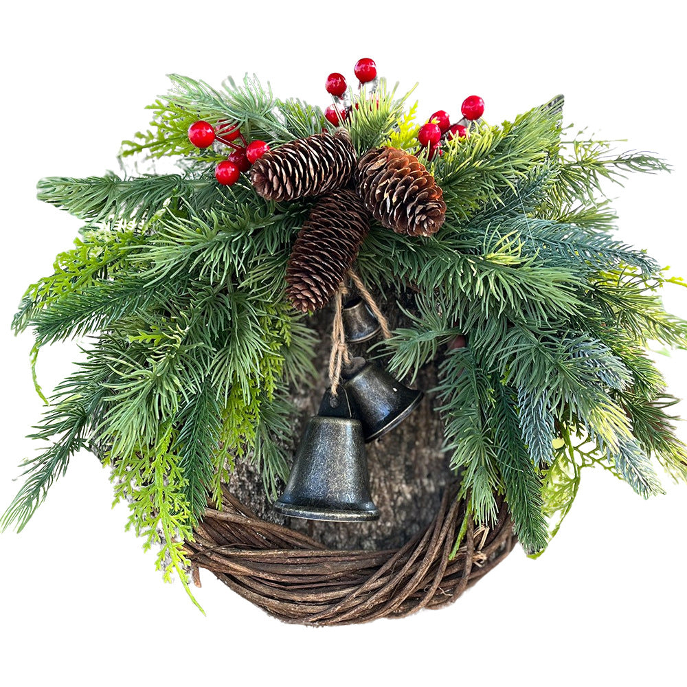 Ramas de pino artificiales con resistencia a los rayos UV de 29" x 29" para jardín, balcón y terraza