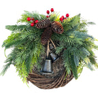Ramas de pino artificiales con resistencia a los rayos UV de 29" x 29" para jardín, balcón y terraza