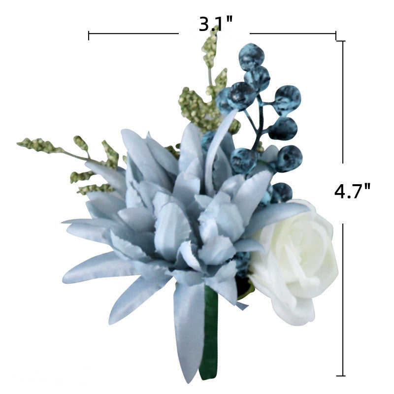 Dalias artificiales de 5" x 3" para jardín, balcón y terraza