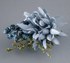 Dalias artificiales de 5" x 3" para jardín, balcón y terraza
