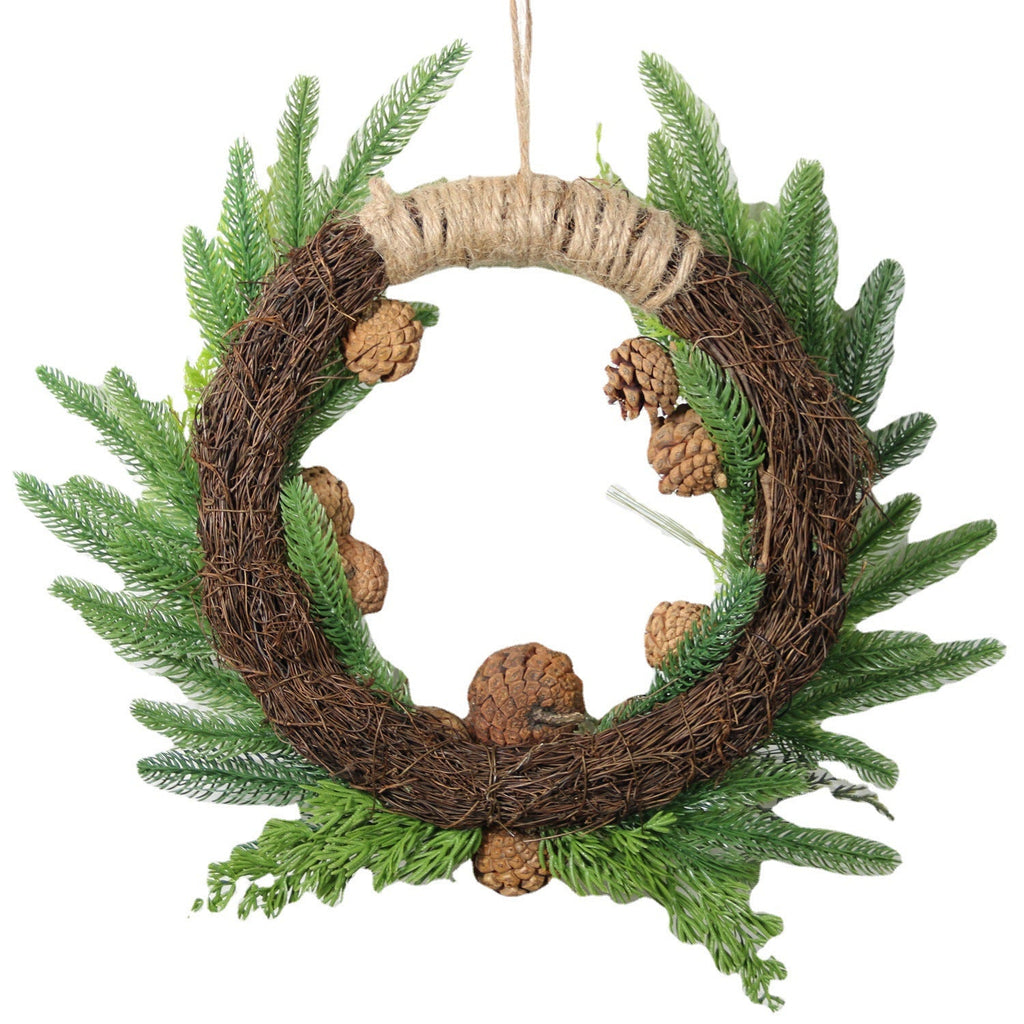 Ramas de pino artificiales de 18" x 15" para decoración de interiores