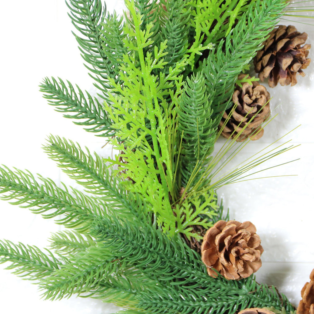 Ramas de pino artificiales de 18" x 15" para decoración de interiores