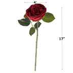 Rosas artificiales con tacto real de 17" para bodas y eventos