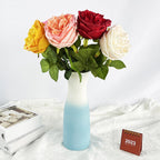 Rosas artificiales con tacto real de 17" para bodas y eventos - Dark rosa
