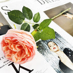 Rosas artificiales con tacto real de 17" para bodas y eventos