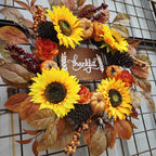 Girasoles artificiales de 19" x 19" para decoración de interiores