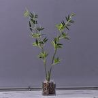 Tallos artificiales de 32" para decoración del hogar, eventos y escaparates - Verde 6 stems