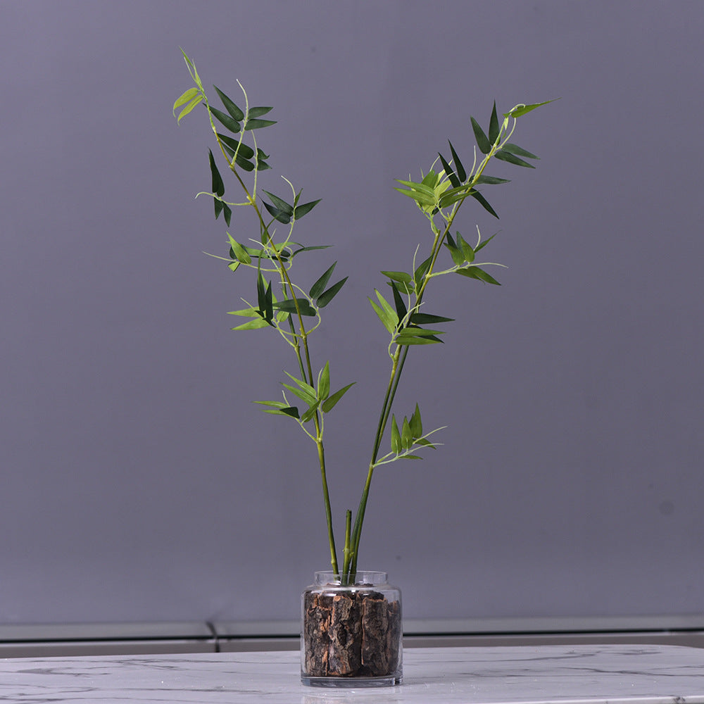 Tallos artificiales de 32" para decoración del hogar, eventos y escaparates - Verde 6 stems