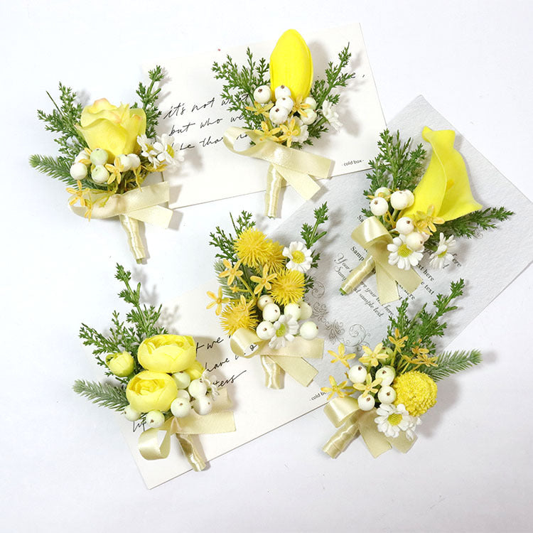 Calas artificiales de 6" x 5" para bodas y eventos - A/boutonniere