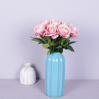 Rosas artificiales de 19" x 4" 10 piezas para bodas y eventos