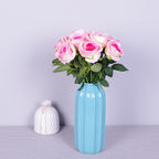 Rosas artificiales de 19" x 4" 10 piezas para bodas y eventos