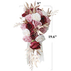Rosas artificiales de 9" para bodas y eventos
