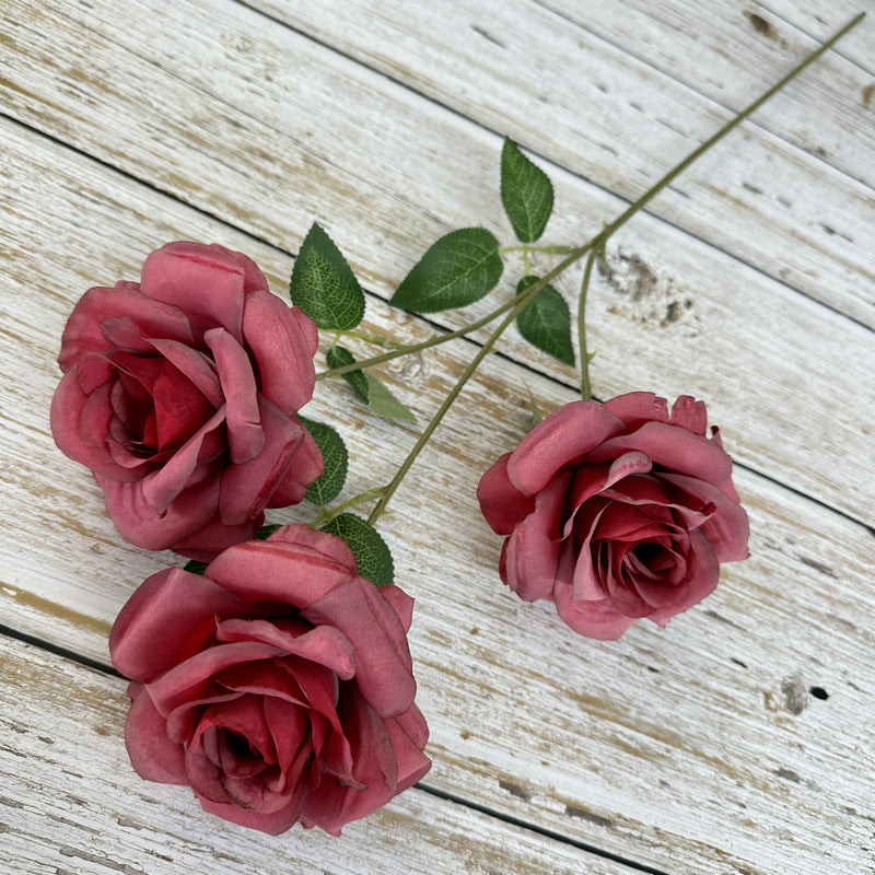 Rosas artificiales de 25" para bodas y eventos - Dusty rosa