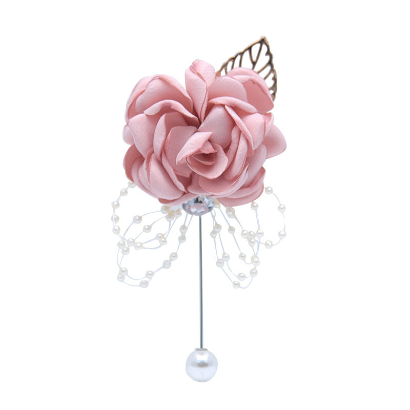 Boutonniere artificial de 4" x 2" para jardín, balcón y terraza - Dusty gris