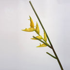 Lirios artificiales con tacto real de 20" para decoración del hogar, eventos y escaparates - Amarillo