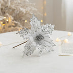 Flores de Pascua artificiales de 9.8" para arreglos florales y proyectos DIY