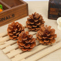 Ramas de pino artificiales de 2" 20 piezas para decoración de interiores - Marrón