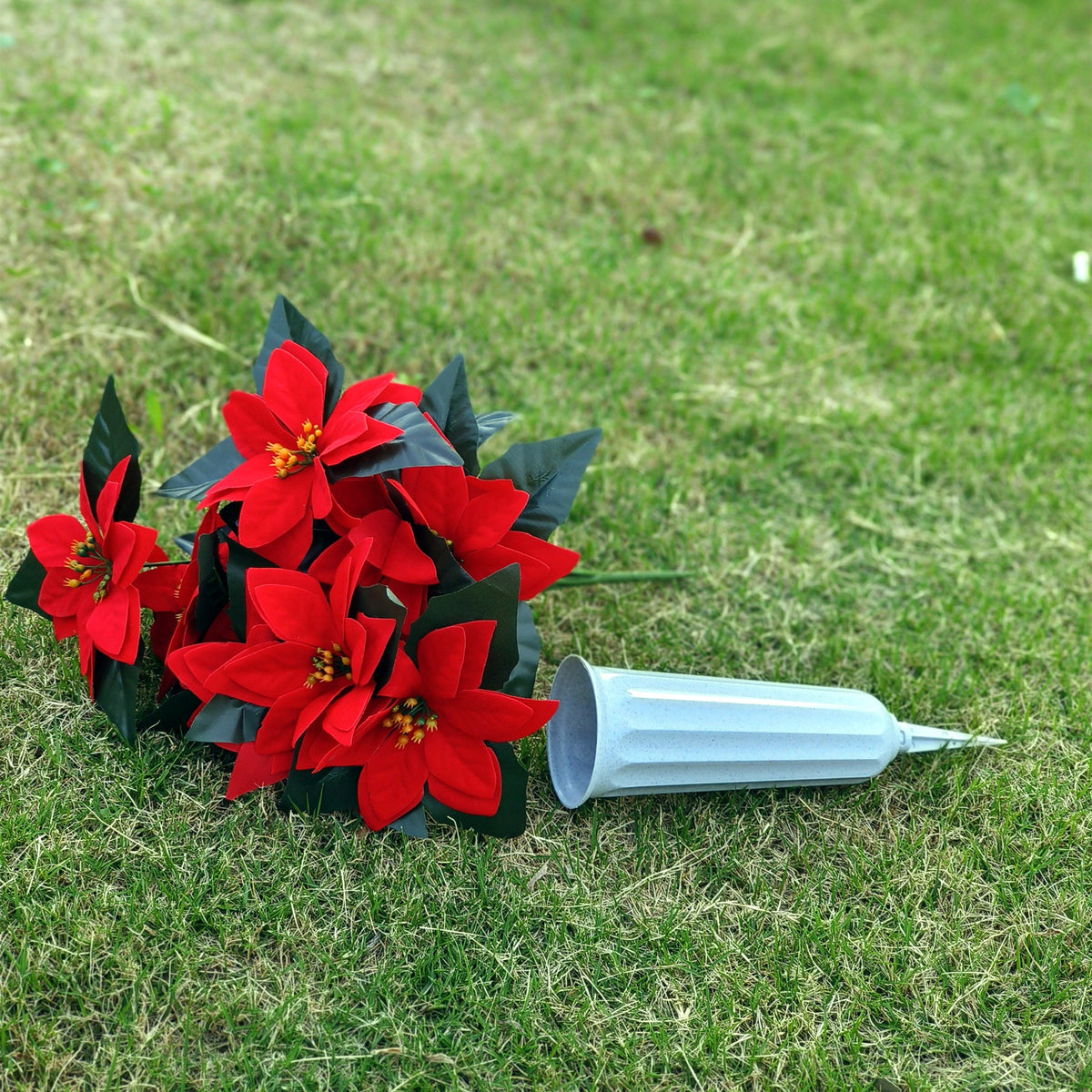 Flores de Pascua artificiales de 17" para bodas y eventos