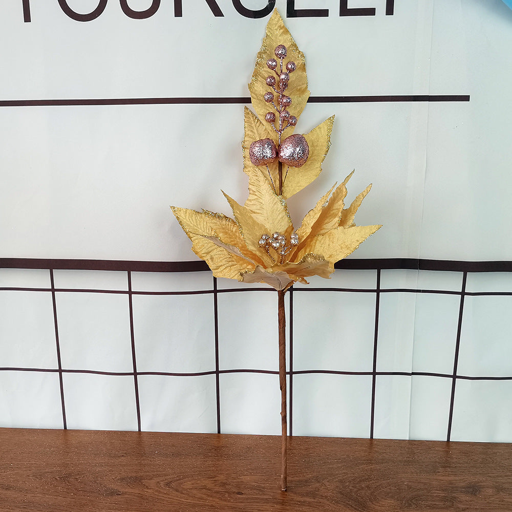Flores de Pascua artificiales de 25" x 15" 5 piezas para bodas y eventos
