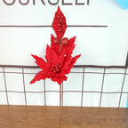 Flores de Pascua artificiales de 25" x 15" 5 piezas para bodas y eventos