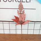 Flores de Pascua artificiales de 25" x 15" 5 piezas para bodas y eventos