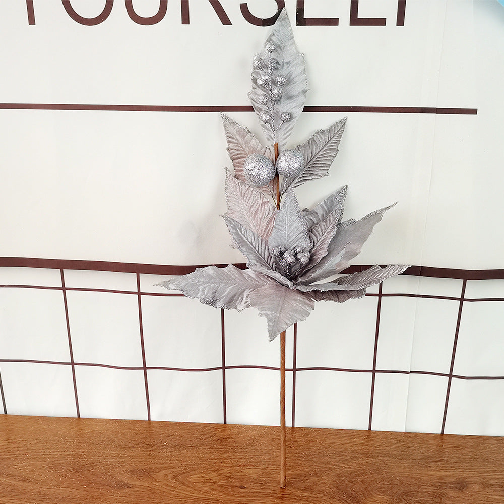 Flores de Pascua artificiales de 25" x 15" 5 piezas para bodas y eventos