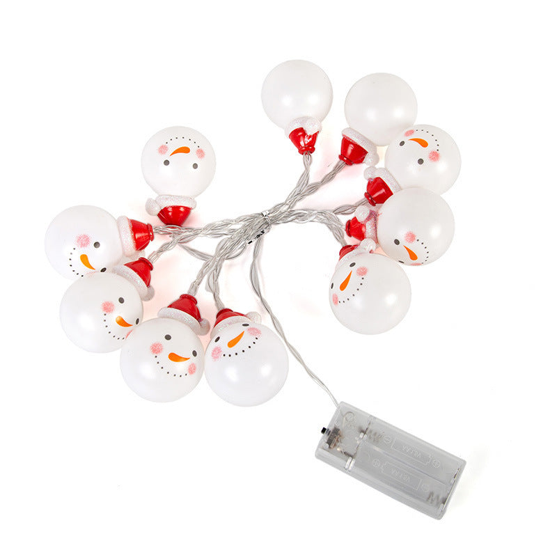 Flores artificiales con resistencia a los rayos UV para jardín, balcón y terraza - 3 m/9.84 ft Blanco cálido light (snowman)