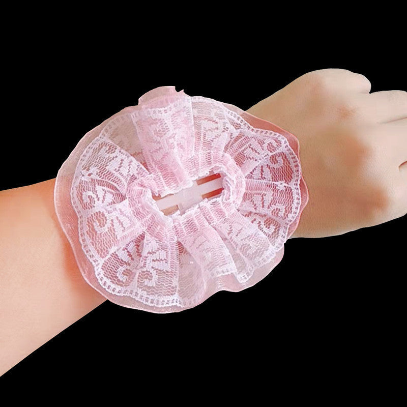 Corsage artificial para bodas y eventos - Rosa lace pearl wrist band