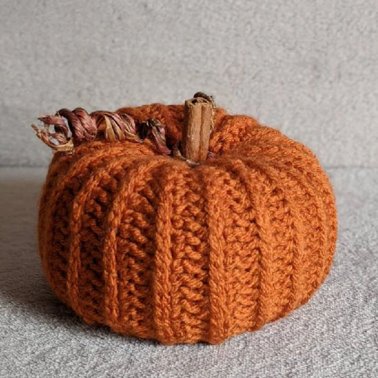 Calabazas artificiales de 6" para decoración del hogar - Gris