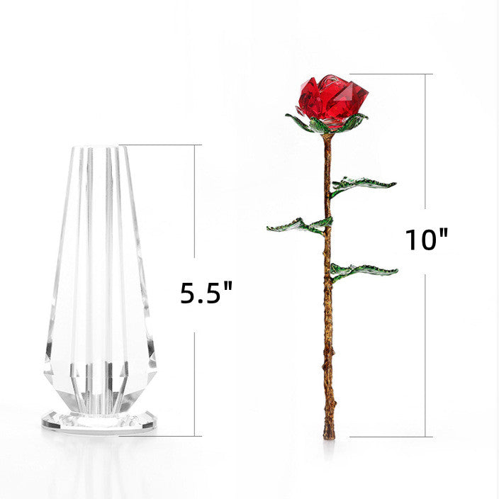 Rosas artificiales de 10" para decoración del hogar - Verde