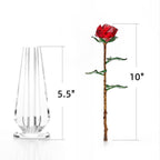 Rosas artificiales de 10" para decoración del hogar - Verde