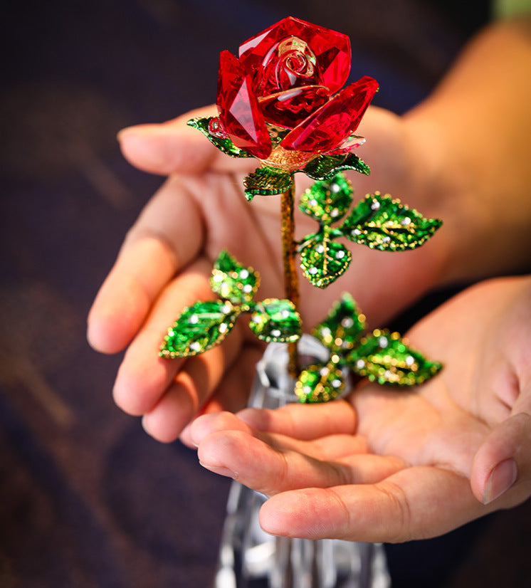 Rosas artificiales de 10" para decoración del hogar - Transparent