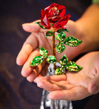 Rosas artificiales de 10" para decoración del hogar - Transparent