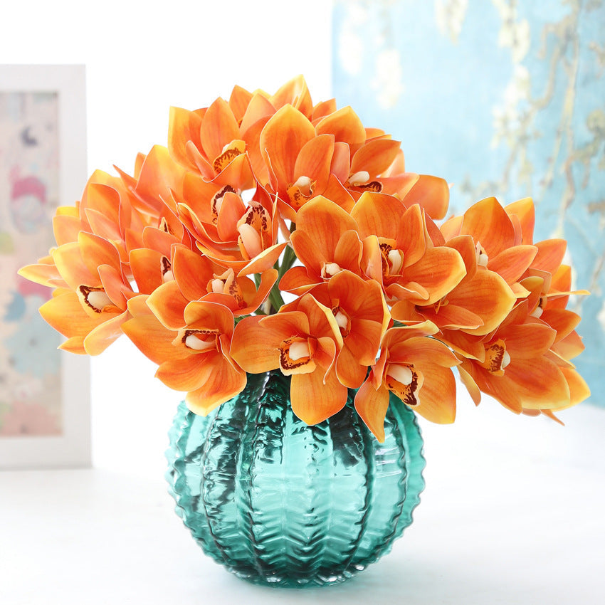 Orquídeas artificiales con tacto real de 10" para bodas y eventos