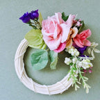 Flores artificiales 2 paquetes para arreglos florales y proyectos DIY - Blanco 12"