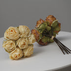Rosas artificiales de 10" x 6" para bodas y eventos - Burnt rosa