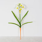 Narcisos artificiales con tacto real de 15" x 6" para decoración del hogar