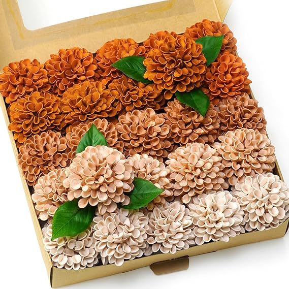 Eucalipto artificial para bodas y eventos - Terracotta/naranja quemado/coffee