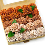 Eucalipto artificial para bodas y eventos - Terracotta/naranja quemado/coffee