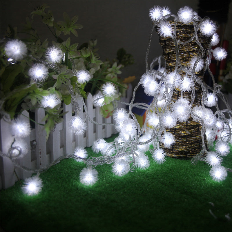 Flores artificiales con resistencia a los rayos UV para jardín, balcón y terraza - 3 m/9.84 ft Multicolor lights